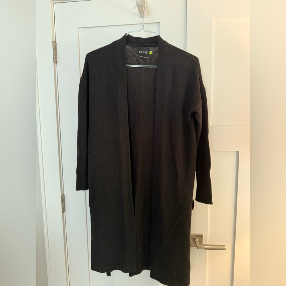 Lysse Black Cardigan Sweater